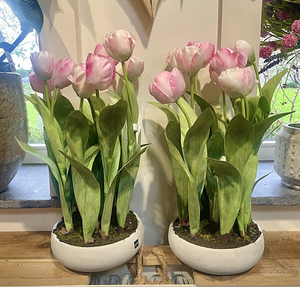 Catch kunstbloemen roze tulpen